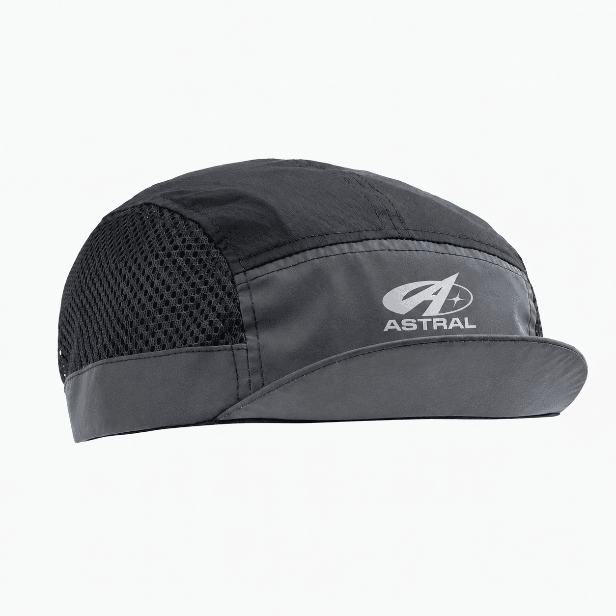 Gorra 5 Panel Mesh en negro / gris
